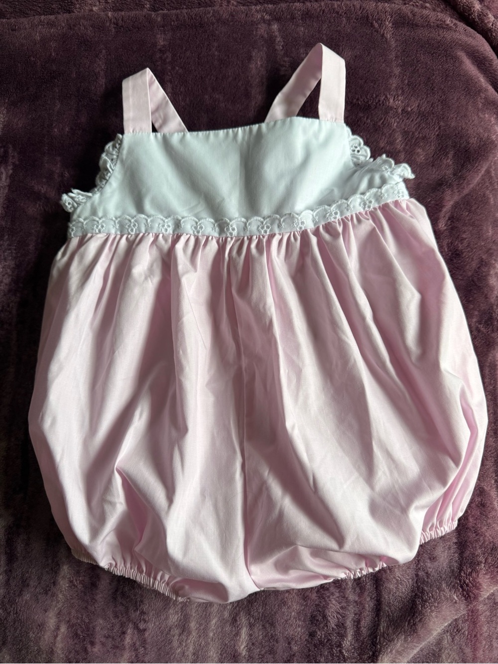 The Beaufort Bonnet Company Bitsy Bubble Light Pink & White